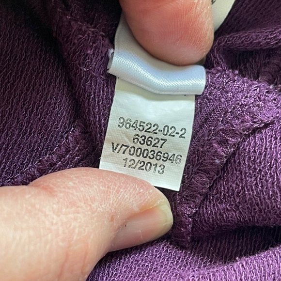 Athleta Sahaja Hi Rise Capri Pants Womens XS Purple Drawstring Loungewear Jogger - Picture 9 of 9